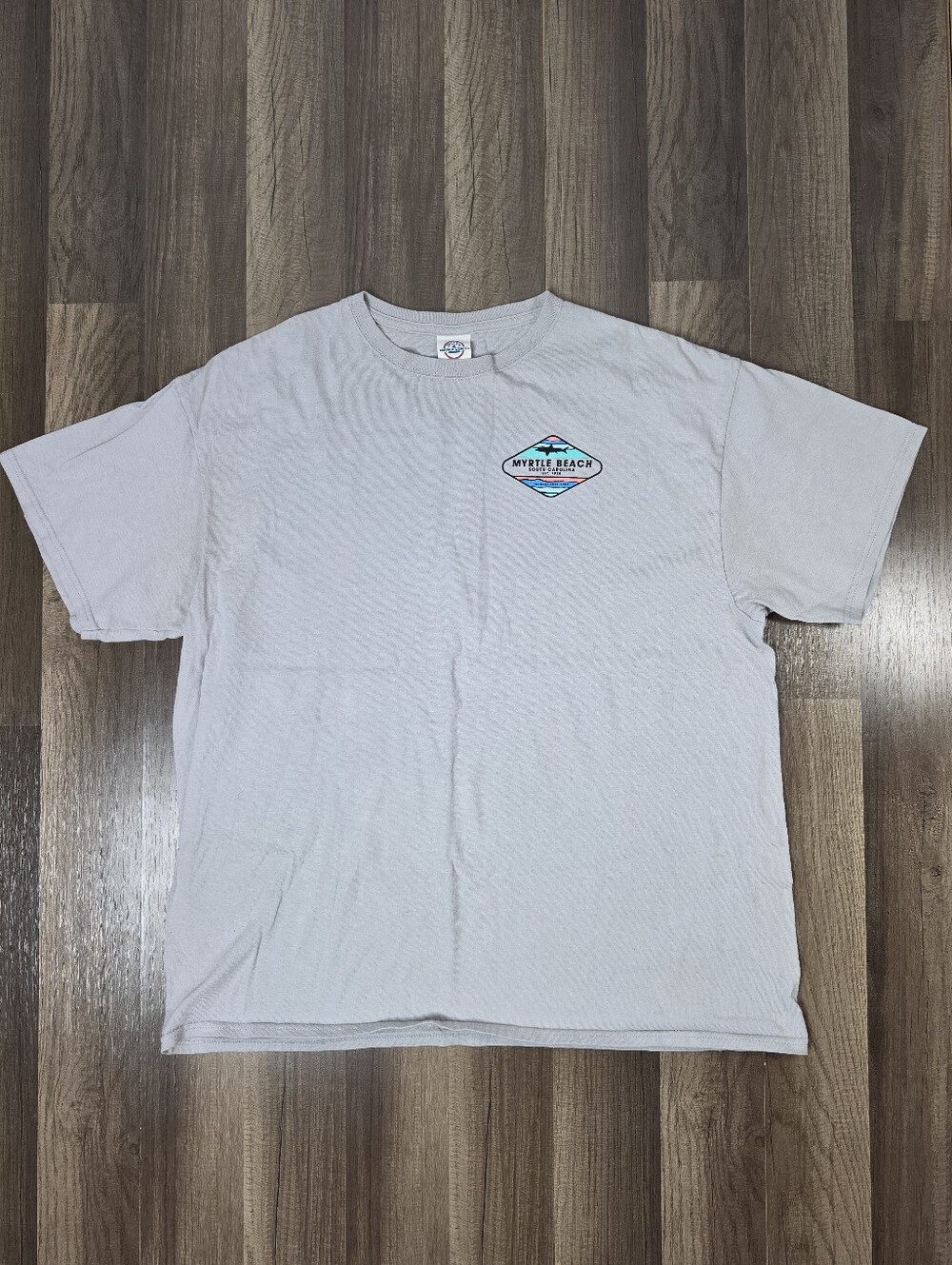 Vintage Delta Magnum Weight Myrtle Beach Graphic T-Shirt Beachwear Retro. XL
